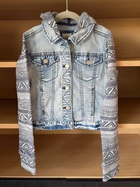 Mudd Girls• Denim Boho Jacket | Size 10